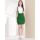thumbnail image 3 of Falda De Tirantes Rectos De Cintura Alta Allegra K Día de San Patricio Para Mujer Verde L, 3 of 6
