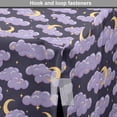 thumbnail image 4 of Night Dog Crate Cover, Fluffy Clouds and Crescent Moon Stars in the Nighttime, Easy to Use Pet Kennel Cover for Medium Large Dogs, 35" x 23" x 27", Lavender Dark Indigo, by Ambesonne, 4 of 6