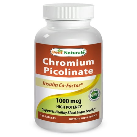 Best Naturals Chromium Picolinate 1000 mcg 120 (Best Vitamins To Take For Diabetes)