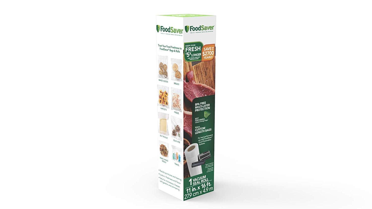 FoodSaver Heat-Seal Rolls, 11 Inch, Baking & Food Storage