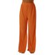 thumbnail image 4 of VISgogo Pantalones casuales de primavera y verano para mujer Pantalones de pierna ancha fruncidos con banda elástica de color sólido VISgogo moda, 4 of 8