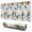 Multicolor Chevron Pattern, variant on Long Mouse Pads for Desk,Blue Pioneer Flower Desk Mats on Top Of Desks, Desk Mouse Pad Extra Large with 3mm Non-Slip Base and Stitched Edge for Gaming,Office,Work,Home 31.5"x11.8"