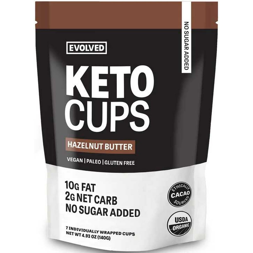 Evolved Organic Hazelnut Butter Keto Cups, 4.93 Ounce 6 per case