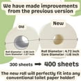 thumbnail image 5 of Bamboo Toilet Paper - Ultra Soft & Strong 3-Ply Bath Tissue, 400 Sheets Per Roll, Hypoallergenic & Septic Safe, Mega Rolls, Pack of 24, 5 of 6