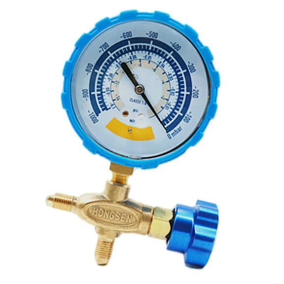 0-14psi Vacuum Gauge Stainless Steel 1/8inch Pressure Gauge Waterproof for Vacuum Pumps Accurate Air Gauge