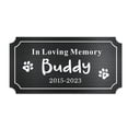 thumbnail image 4 of Personalized Pet Memorial Plaque Engraved Metal Name Plate with Your Text for Dog Cat Remembrance Signs Name Label with Adhesive Backing, 4 of 7