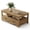 Oak, variant on LINSY HOME Coffee Table with Storage Drawers, Wooden Farmhouse TV Stand Center Table for Living Room, Walnut