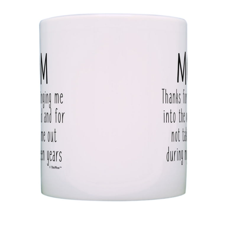 ThisWear Mom Coffee Mug Can't Scare Me I'm a Mom of Boys Gift Boy Mom  Presents 15oz Coffee Mug 