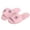Pink, variant on Risckoth Women's Plush Slide Slippers Butterfly Applique Accent Open Toe Cozy House Shoes