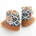 thumbnail image 7 of Otqutp Christmas Snowflake Print Baby Girls Boys Soft Booties Snow Boots Toddler Warming Shoes Soft Bottom Warm Socks Children Crib Shoes(Brown,13=3), 7 of 7