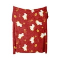 thumbnail image 6 of 2026 Year of the Horse Blanket Red Fleece Throw Blanket for Couch Sofa Office Soft Warm Gift Idea for Christmas Winter Home Decor（Red-C), 6 of 6