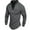 Gray, variant on Ahabrexf Zippered Sports Shirt, Men's Solid Color Long Sleeve Athletic Casual Top