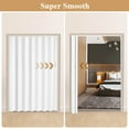 thumbnail image 7 of PWTOOL 60"x80" PVC Sliding Door Accordion Folding Door with Handle, Lock, Installation Hardware Kit, 7 of 7