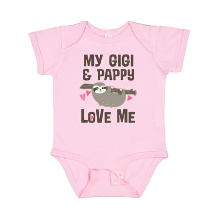 

Inktastic My Gigi and Pappy Love Me Gift Baby Girl Bodysuit