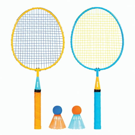 UPC: 0025725396177 | Franklin Sports Smashminton – 2 Oversized Badminton Rackets and 2 Foam Tipped Shuttlecocks