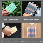 Transparent PC Battery Storage Box Organizer For AA And AAA Cells