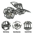 thumbnail image 4 of 1pc Metal Hair Claws Hair Clips Hair Barrettes for Women Titanium Tone 4.45''x2.32''x1.18'', 4 of 7