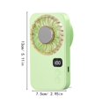 thumbnail image 3 of Zguuel Ice Cooling Handheld Fan, Semiconductor Ice Plate Fan with Digital Display & Turbo Speed, Rechargeable Personal Fan for Travel, Outdoor, Summer Heat Relief, 3 of 5