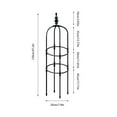 thumbnail image 2 of 1 Pcs Garden Obelisk Trellis Tower Support Gardening Climbing Frame Flower Support Cage Plants Stand Rack Holder, 2 of 7