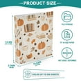 thumbnail image 3 of FORMRS 3 Ring Binder 1.5 inch with Pockets Set of 2 Clip Board 200 Sheets Capacity, Orange Fall Pumpkin, 3 of 8