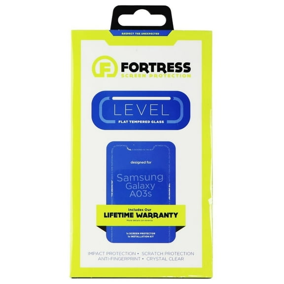 Fortress Level Tempered Glass Screen Protector for Samsung Galaxy A03s - Clear