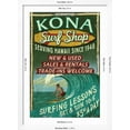 thumbnail image 5 of Art.com Kona, Hawaii - Surf Shop Art Print by Lantern Press, White Frame Wall Art, 32" x 44", 5 of 5