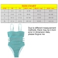 thumbnail image 3 of Trajes de baño de una pieza sexys con tiras ajustables y banda alta para mujer, bikini - Verde, 3 of 7