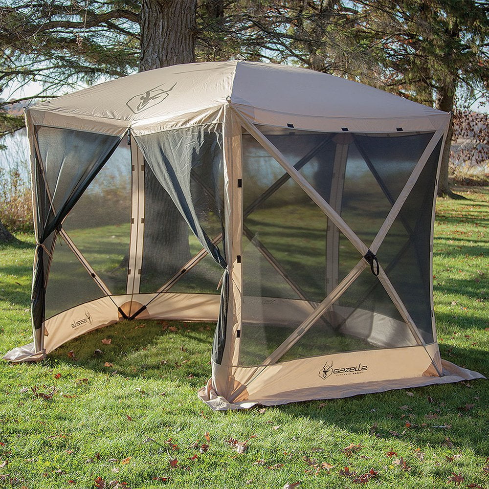 Gazelle G5 4 Person 5 Sided 115 x 106 Portable Canopy Gazebo Tent Wind Panels Gazelle G5 4 Person 5 Sided 115 x 106 Portable Canopy Gazebo Tent Wind Panels