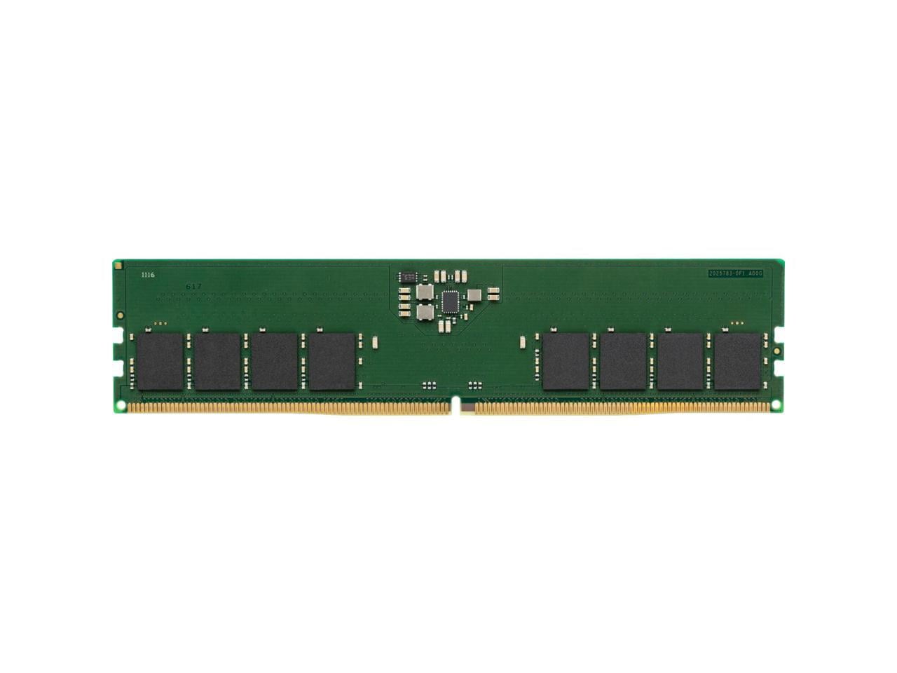Kingston 16GB DDR5 SDRAM Memory Module - For Desktop PC - 16 GB - DDR5-5600/PC5-44800 DDR5 SDRAM - 5600 MHz Single-rank Memory - CL46 - 1.10 V - Non-ECC - Unbuffered - 288-pin - DIMM - Lifetime War...