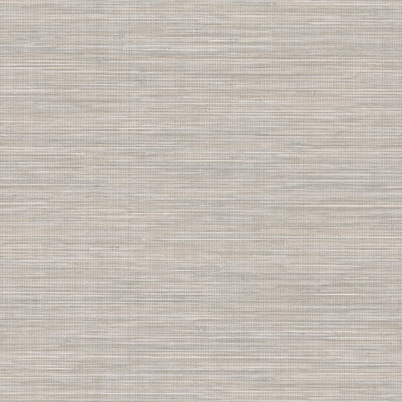 Warner Winn Light Grey Faux Grasscloth WallpaperWarner