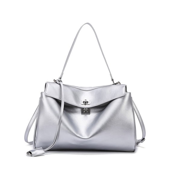 Sac Fourre-Tout de Grande Capacité pour le Trajet, Sac à Main en Cuir Souple de Haute Qualité, Sac Bandoulière de Voyage Mode pour Femmes, Mallette d'Affaires
