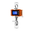 thumbnail image 7 of 500/1000KG Aluminum Digital Crane Scale Heavy Duty Hanging Scale With LED Screen Reinforced Ring And Hook For Industry ,Easy to Install, 7 of 7