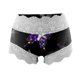 thumbnail image 3 of Gibobby Conjunto de lencería Sujetador + tangas Conjunto de dos piezas con tirantes y top de encaje sin mangas con estampado sexy para mujer(Morado, G), 3 of 5