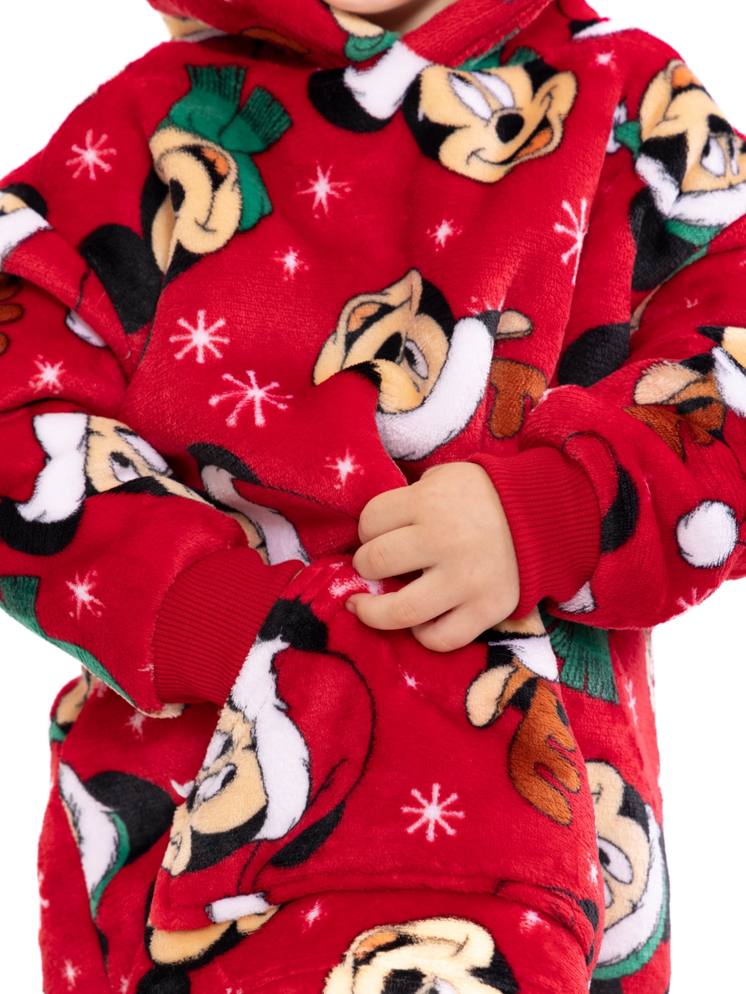 Disney Mickey Mouse Toddler Boys Cozy Hoodie with Faux Shearling Lining, Sizes 12M-5T