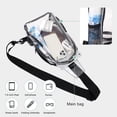 thumbnail image 4 of TINYAT Clear Crossbody Bag for Women Men Lightweight Sling Bag Waterproof Shoulder Bag for Stadium Concert Outdoor Activity, 4 of 7