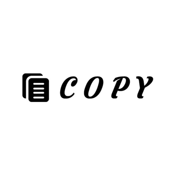 Printtoo Copy Self Inking Rubber Stamp Pre-Inked Office Stamp- Home Office Business Stationery, Black- 42 x 9 mm