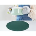 thumbnail image 5 of REGALWOVEN Set of 6 Placemats, Faux Leather Placemats for Kitchen Dining Table Decor Washable Heat Resistant Table Placemats Wipeable Table Mat Green 15x15in, 5 of 7
