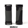 thumbnail image 4 of LEFU for Bicycle Handlebar Grips Cover Set Ergonomic Design TPR Rubber with Aluminum Alloy Lock Ring CNC Processed Comfortable Grip Texture for Cycling Mountain Bike 90mm Length, 4 of 4