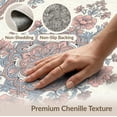 thumbnail image 6 of ODIKA Medallion With Distressed Scroll Border And Botanical Sprays Vintage Floral Pet Friendly & Kids Safe Play for Playroom, Bedroom, Reading Nook, 6 of 7