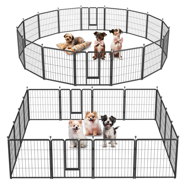 Parque infantil para perros Simple Deluxe para interiores y exteriores, 24 cm, 16 paneles