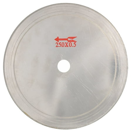 

10 inch Diamond Lapidary Saw Blade Ultra-Thin Rim 0.65mm Cutting Disc Tools for Gem Stone