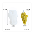 thumbnail image 1 of Mini Angel Silicone Candle Molds Cute Handmade Angels, Holiday Party Favors, 1 of 8