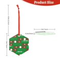thumbnail image 3 of Cauagu Cute Santa Pattern Acrylic Christmas Pendant,1-Pack Christmas Ornaments Xmas Tree Decor Christmas Décor with Ribbon Cute Tree Hanging for Party Favors-Hexagon, 3 of 7