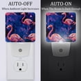 thumbnail image 2 of PhooArto Flamingos on Purple Galaxy Plug in LED Night Light Auto Sensor Dusk to Dawn Decorative Night for Bedroom, Bathroom, Kitchen, Hallway, Stairs, Baby's Room, Energy Saving, 2 of 7