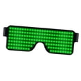 thumbnail image 3 of Gafas de Disfraces de Halloween Lentes Luminosas LED Recargable con 8 Patrones Dólar, Corazón, Desamor, Fuegos Artificiales, Verde Zulema Anteojos LED que brillan intensamente, 3 of 7