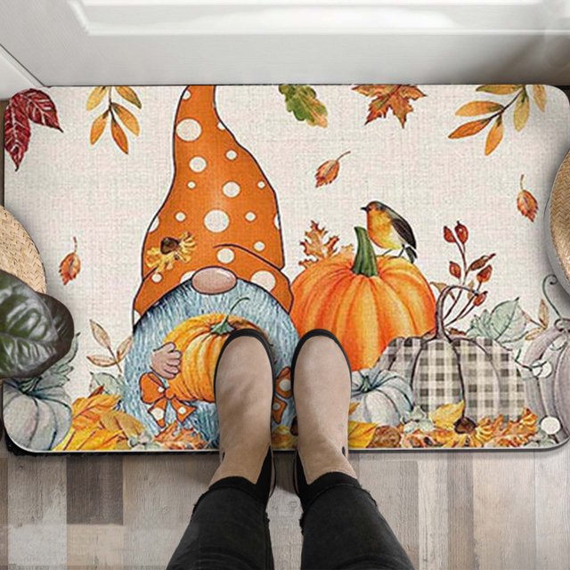 Xihbxyly Ofertas para mujeres Alfombra de cocina con diseño de calabaza de Acción de Gracias, alfombra para entrada de la casa, alfombra de Baño con suelo de tierra
