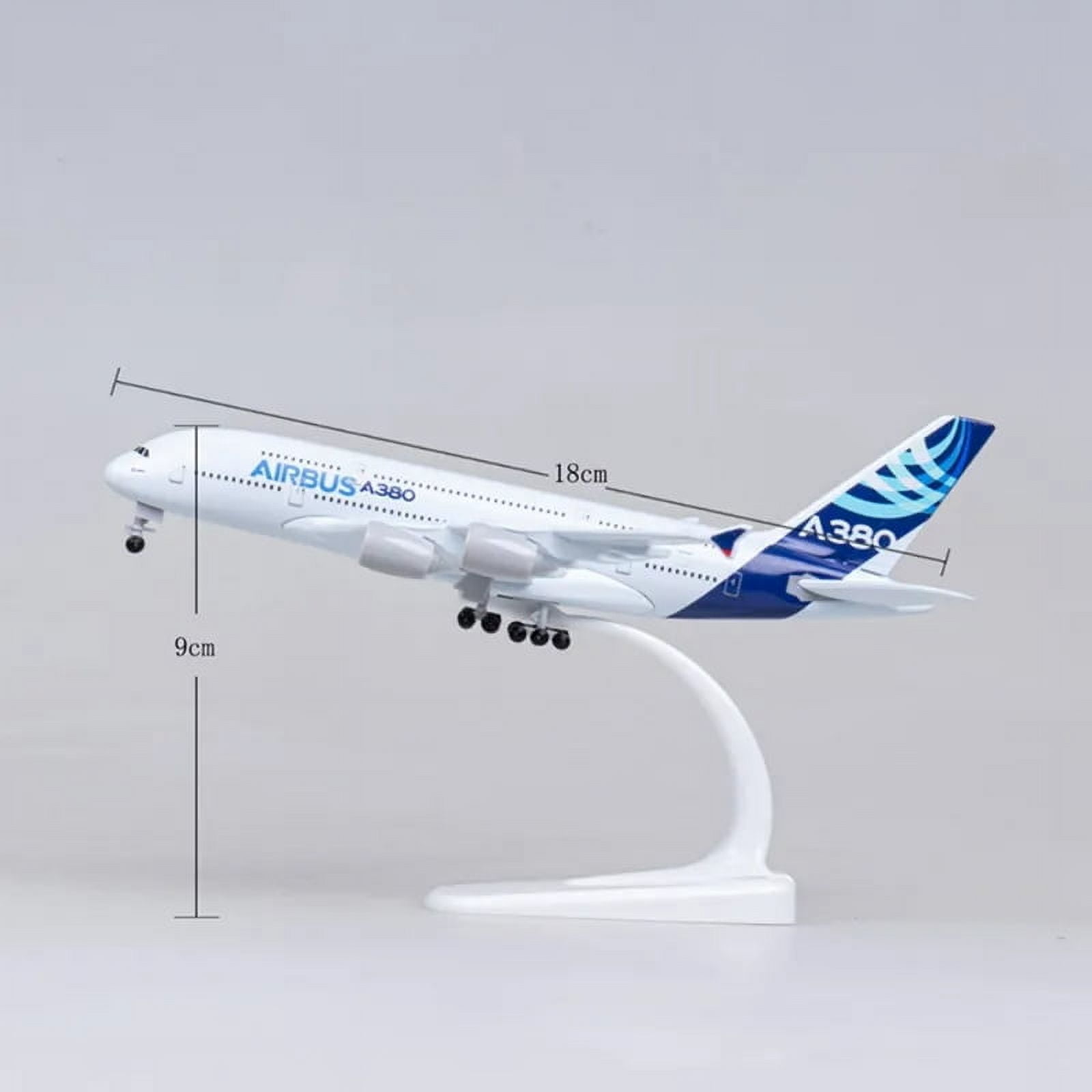 18CM A380 Prototype Airlines Aircraft Plane Diecast Airplanes Model Metal Alloy Plane Model with Landing Gears For Collections