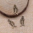 thumbnail image 6 of YIEMEEN 40 Pieces Fishbone Charm Jewelry Making Supplies Sturdy Alloy Materials Fish Bone Pendants Accessory for Projects, 6 of 12