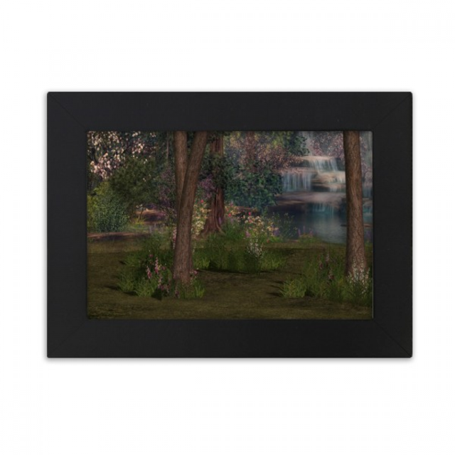 Stream Forestry Science Nature Scenery Desktop Photo Frame Ornaments Picture Art Painting