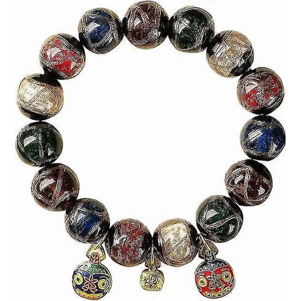 Beaded Chakra Bracelets for Women and Men, Aesthetic Colorful Feng Shui Bracelet, Good Luck Bracelet Buddha Girl Bracelets, Cool Mood Spiritual Energy